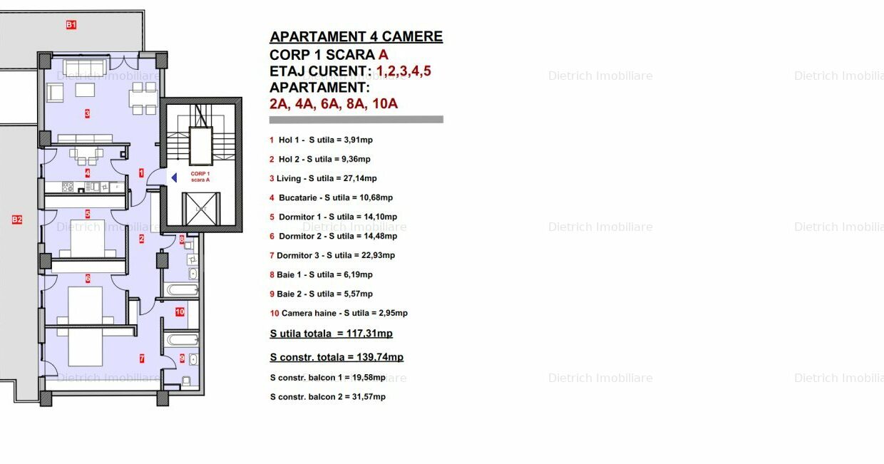 DE VANZARE APARTAMENT 4 CAMERE # ZONA HERASTRAU_2